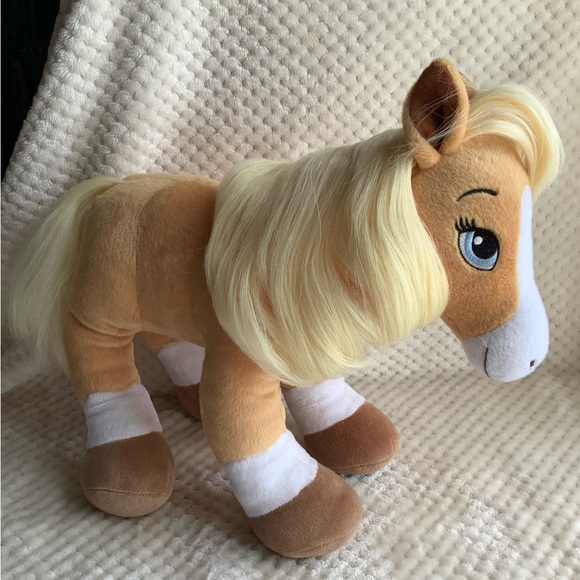 Build-A-Bear Other - Build A Bear Workshop Plush Horses and  Hearts Riding Club Palomino Horse Pony